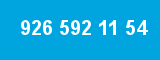 926 592 11 54 926 592 11 54